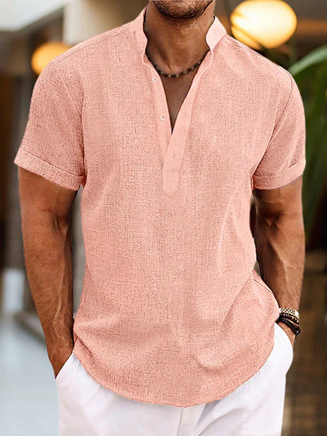 Poloshirt Herren | V-Ausschnitt mit Gerader Form