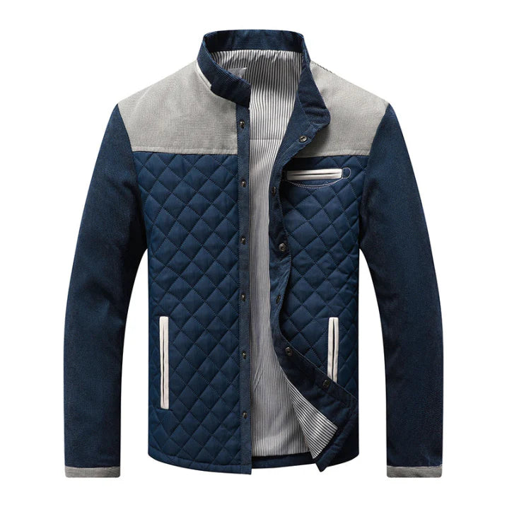 Herren-Steppjacke mit segmentierter Struktur | flächige Steppung