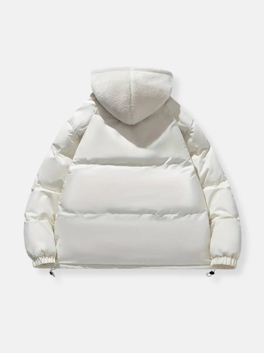 Warme Damen Winterjacke mit Reißverschluss | Mit Kapuze