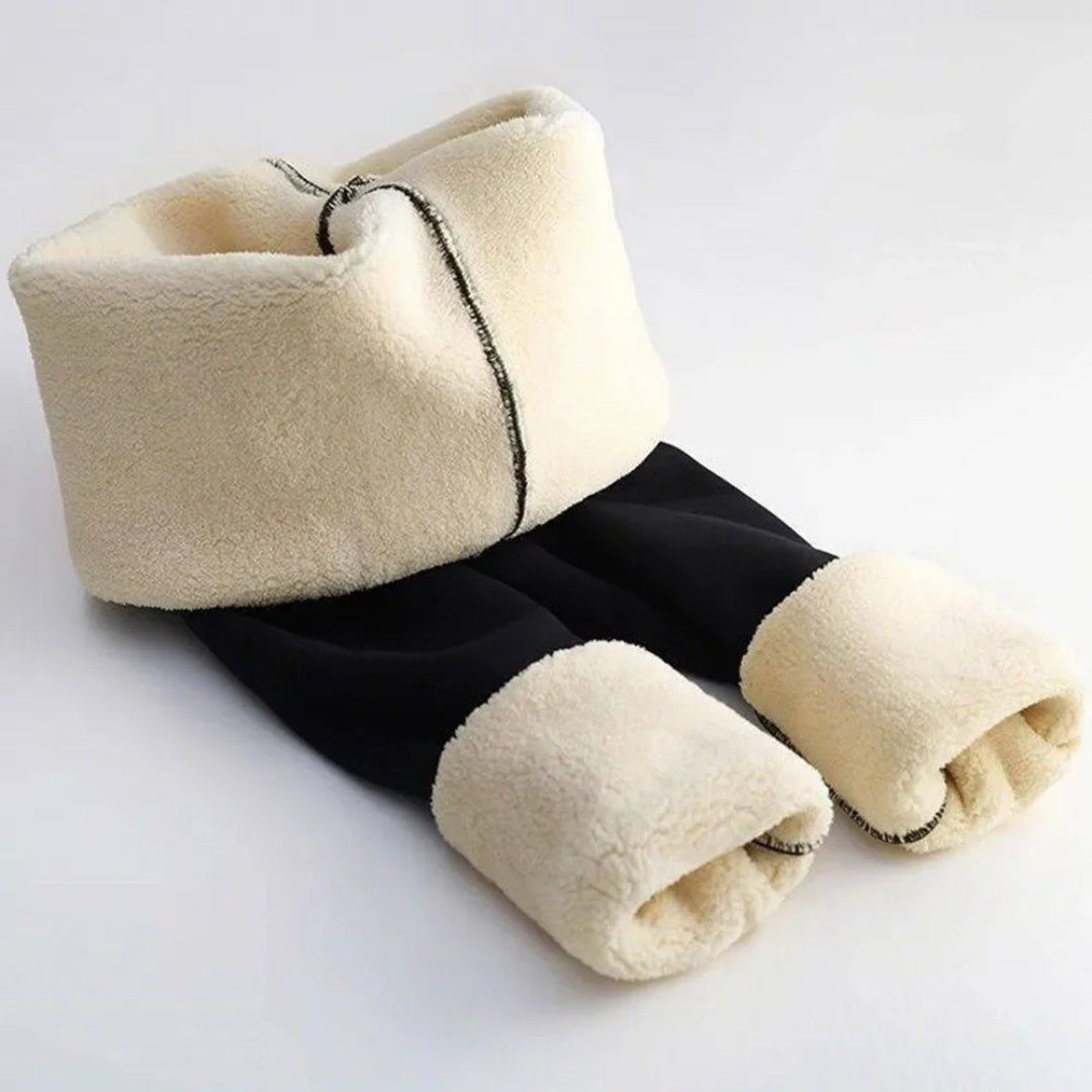Damen Leggings | Fleece Ausführung blickdicht elastischer Bund