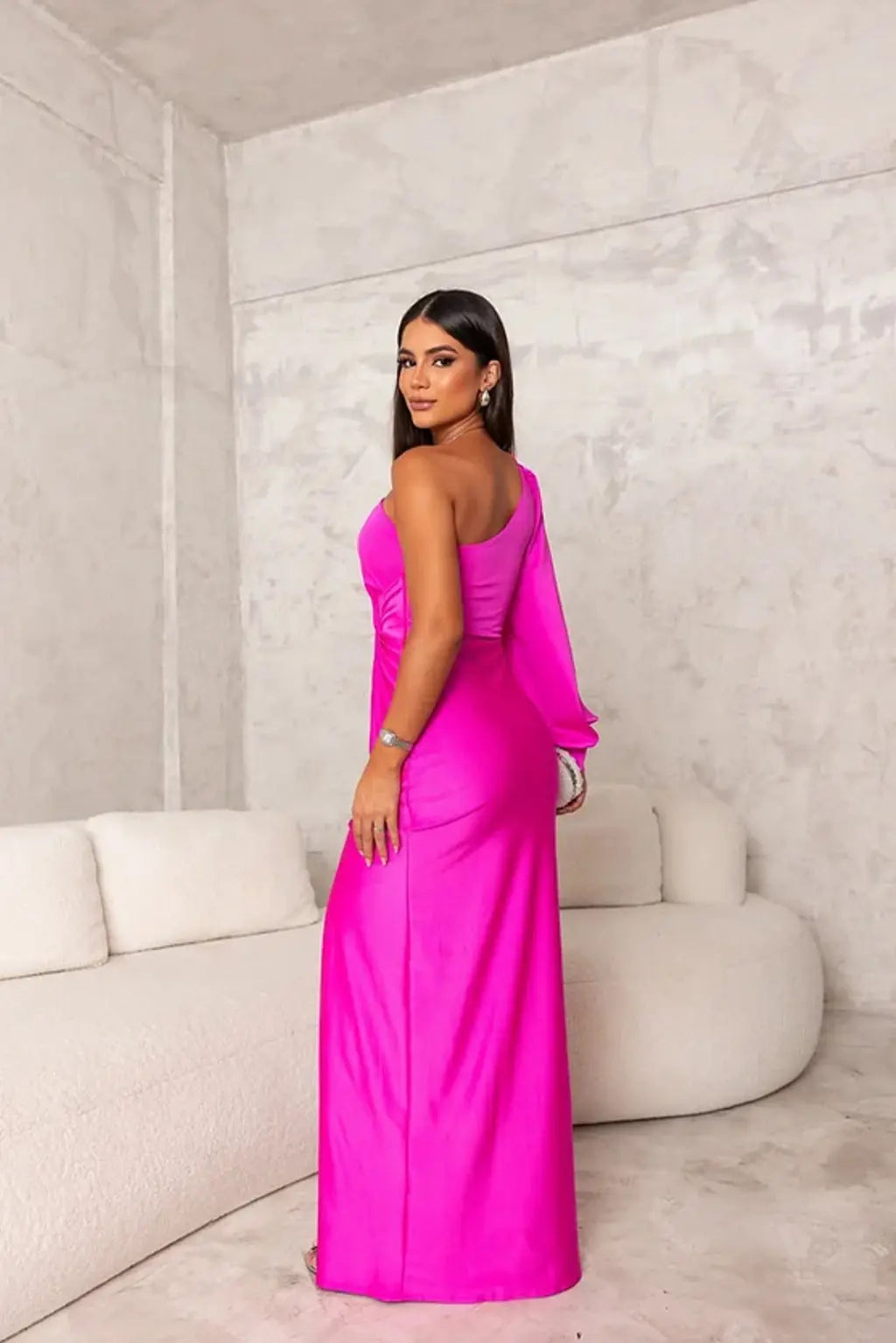 Women Maxi Dress | Ankle Length Silhouette Design Outline