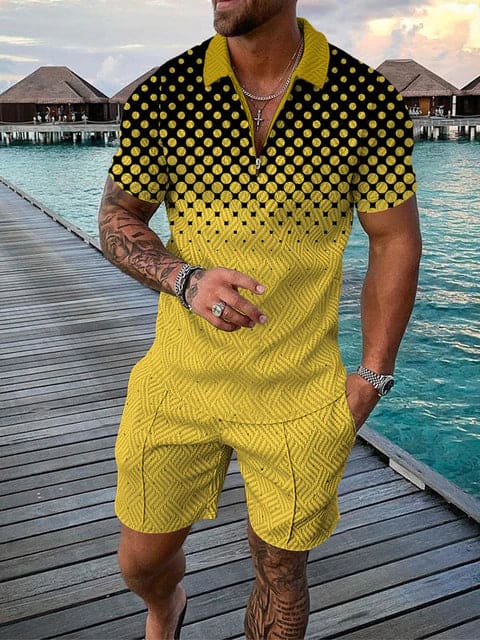 Herren Freizeit-Set | zweiteiliges Outfit mit Aufdruck