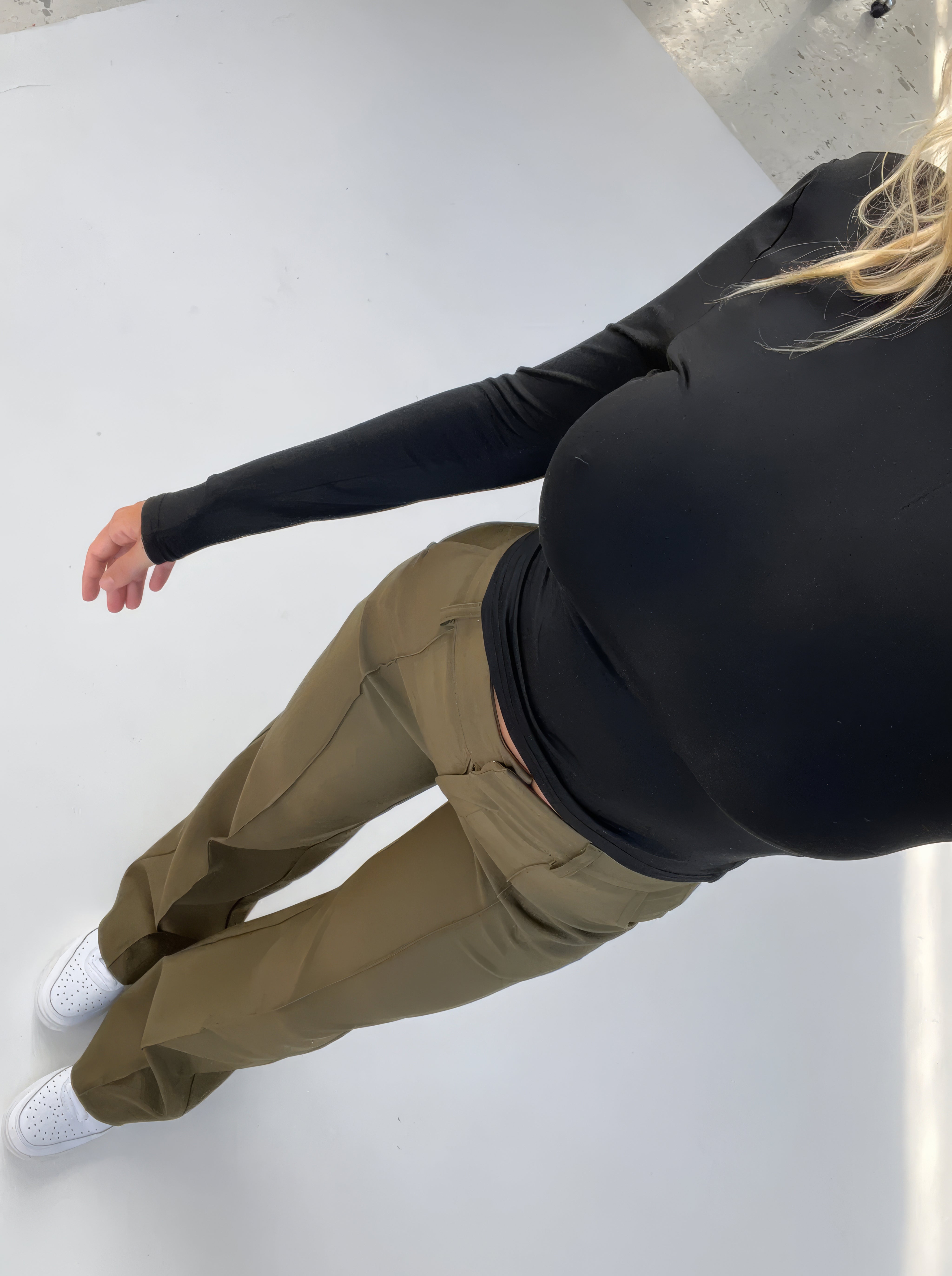 Women Trousers | High Waist Straight Leg Fit