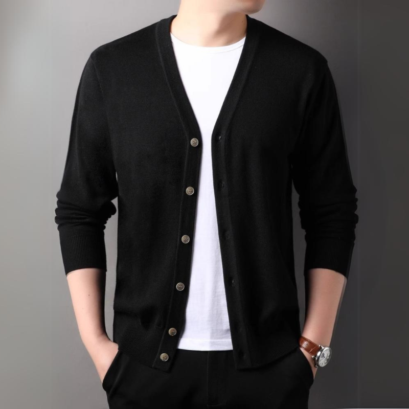 Herren Cardigan | Gestrickte Ausführung mit Frontöffnung