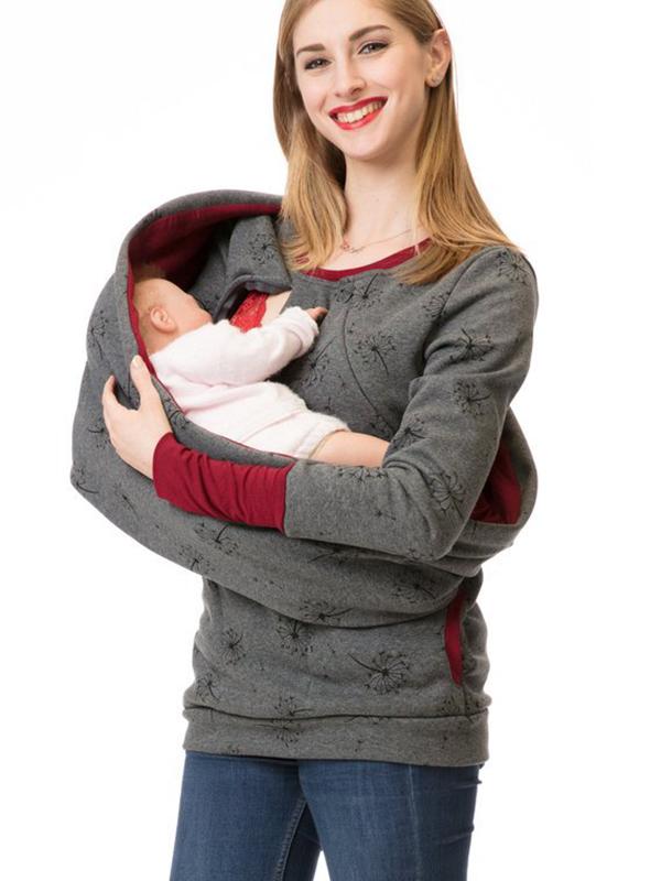 Stillpullover Damen | Kapuze mit Reißverschluss und Taschen