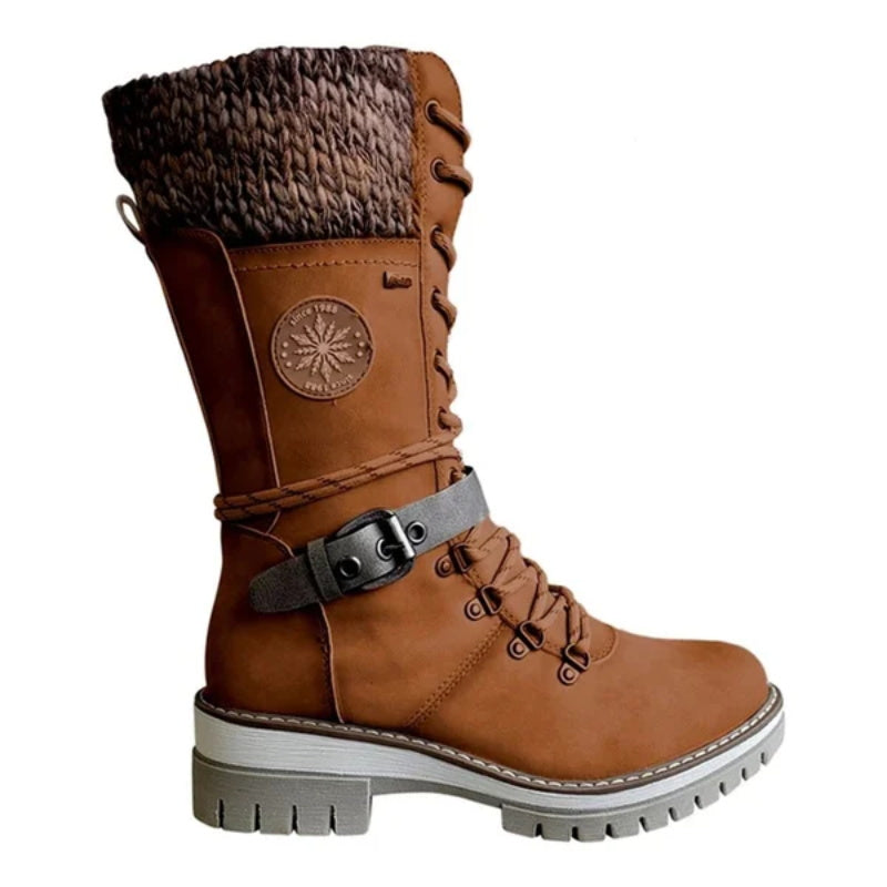 Damen-Schnürstiefel mit mittlerer schafthöhe | Wintertauglich