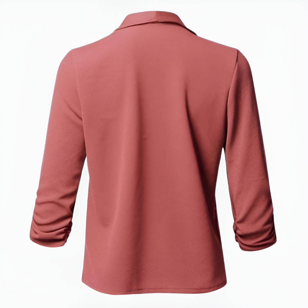 Women Blazer | Long Sleeve Slim Cut Silhouette Design Detail