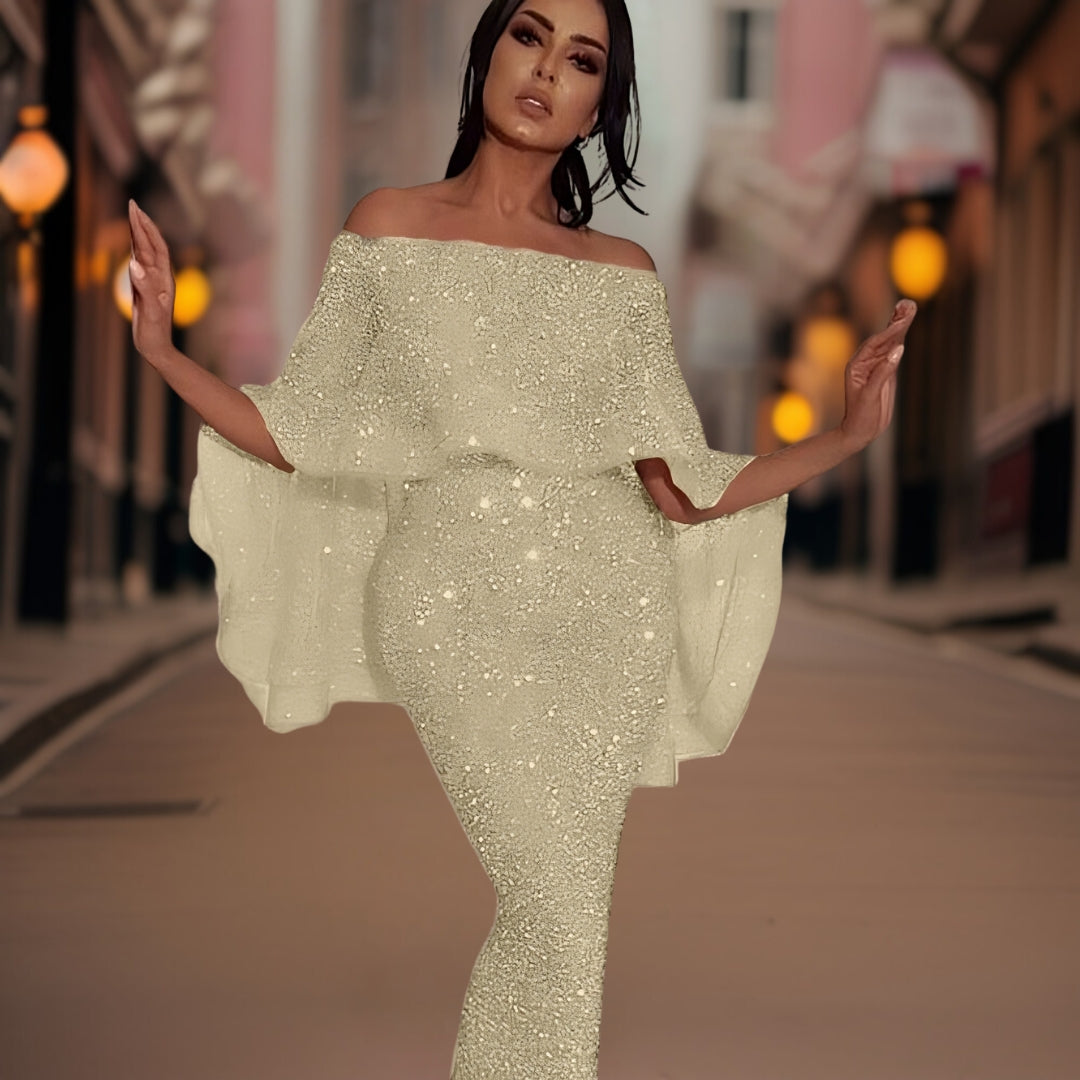 Women Dress | Off-Shoulder Full Length Design