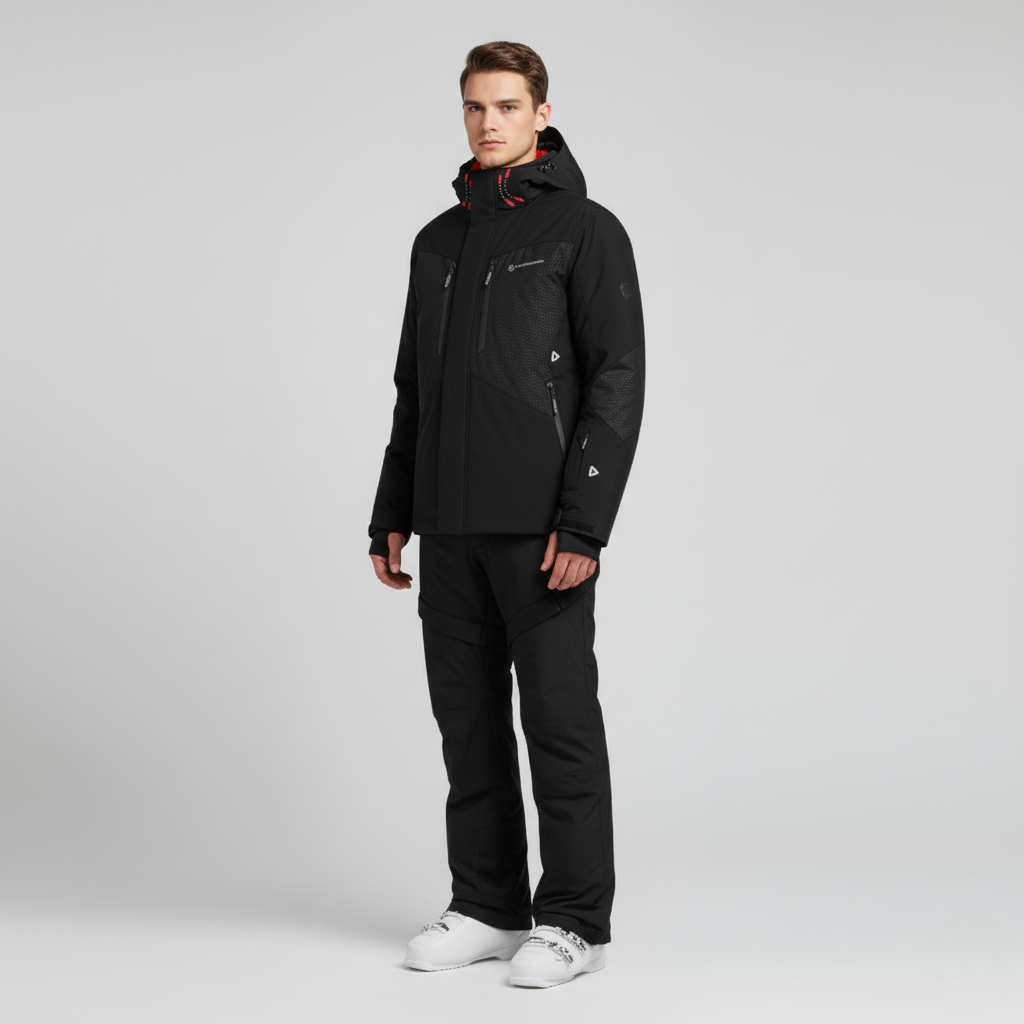 Herren Skiset | Funktionale Jacke und Hose mit geschlossene Winterform