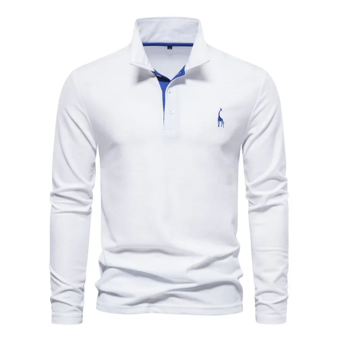 Herren-Poloshirt mit langem ärmelschnitt | Alltagstauglich