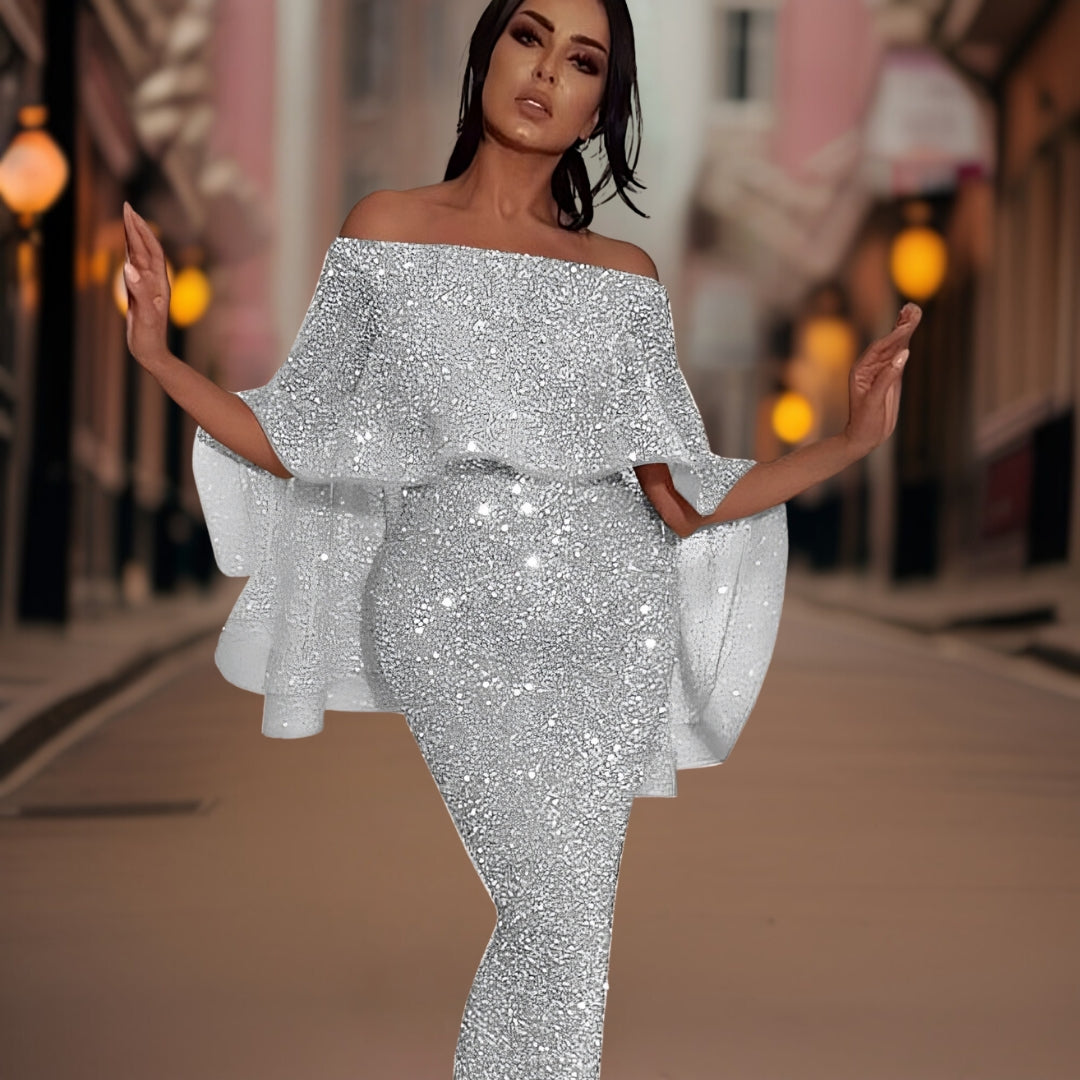 Women Dress | Off-Shoulder Full Length Design