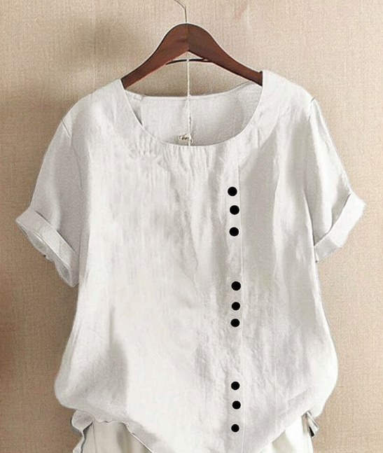 Women Blouse | Short Sleeve Classic Round Neck Fit