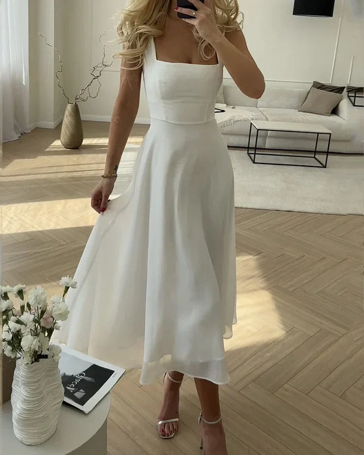 Women Dress | Square Neckline Casual Wear