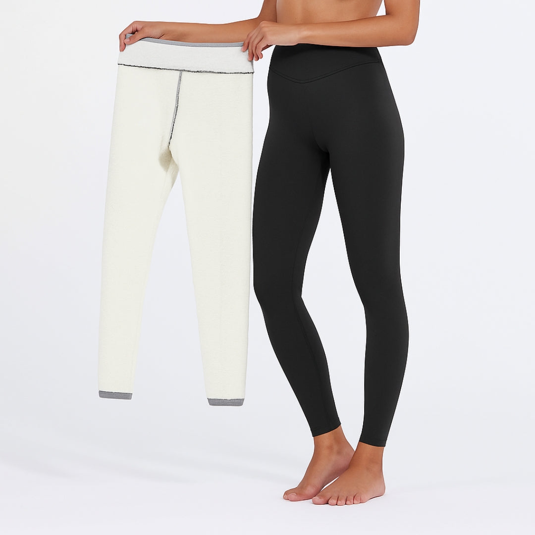 Damen Leggings | Fleece Ausführung blickdicht elastischer Bund