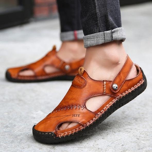 Herren Sandalen | offene Riemenform mit Fersenstütze
