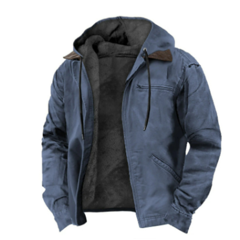 Herrenjacke mit Kapuzenform | Übergangsgeeignet