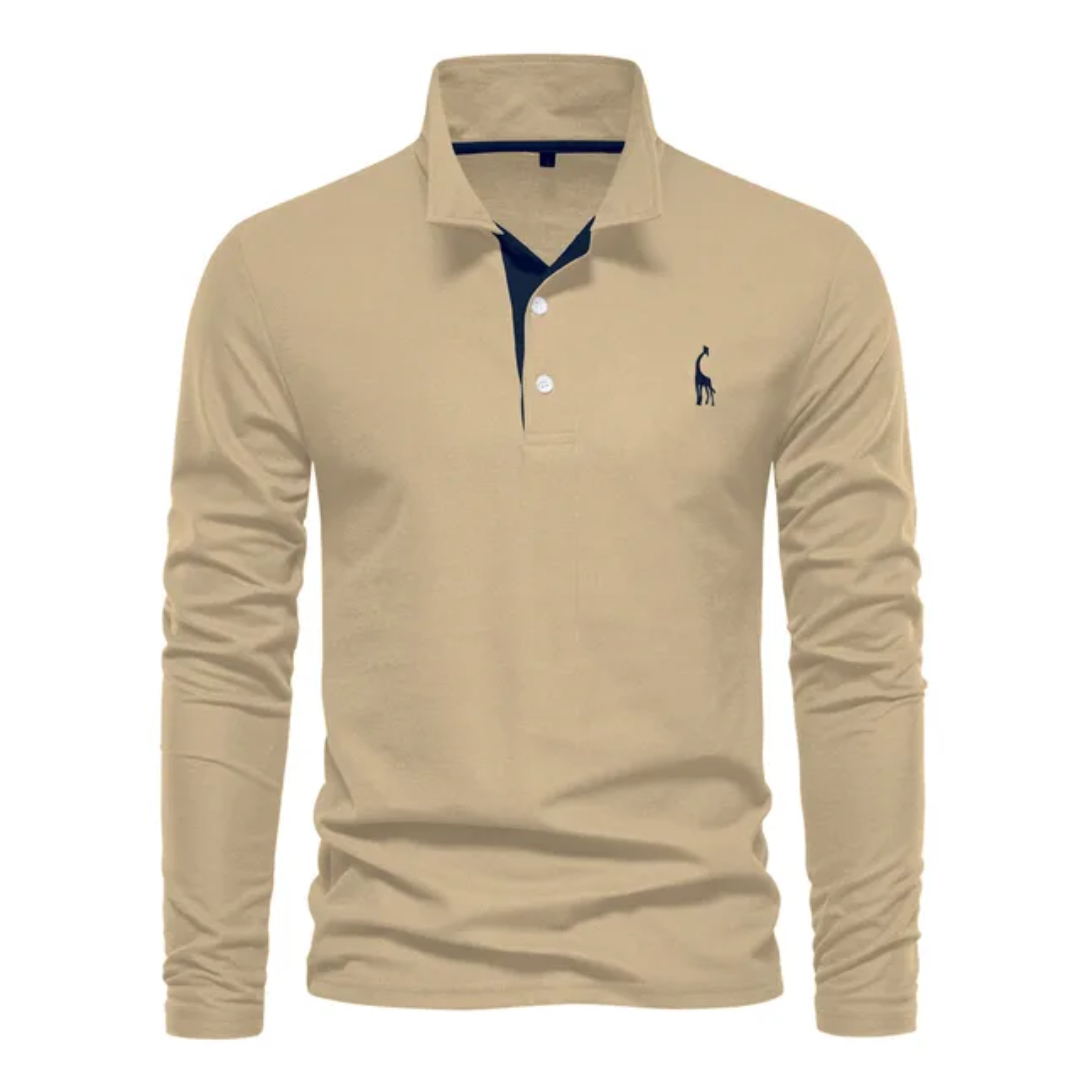 Herren-Poloshirt mit langem ärmelschnitt | Alltagstauglich