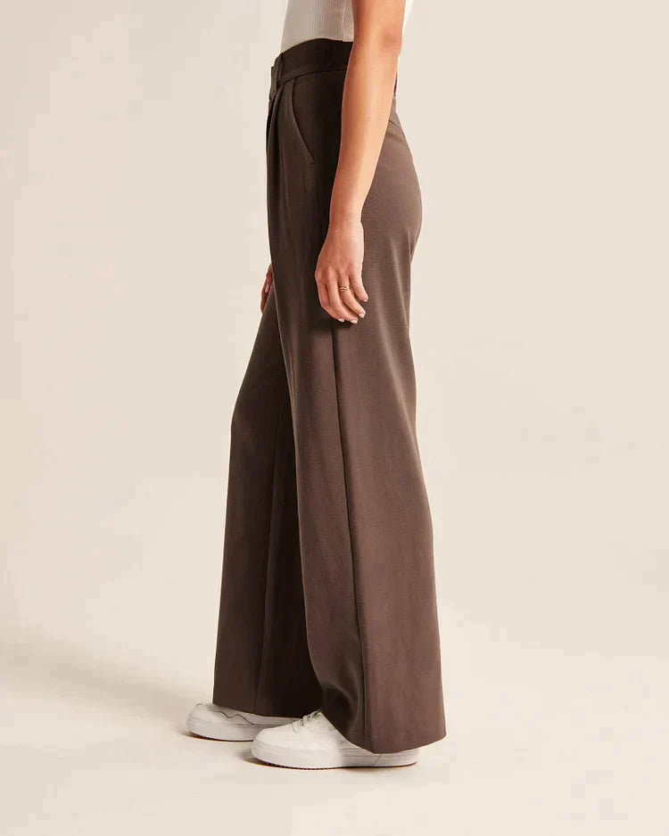 Damen Pantalon | Weite Beine mit hoher Taille