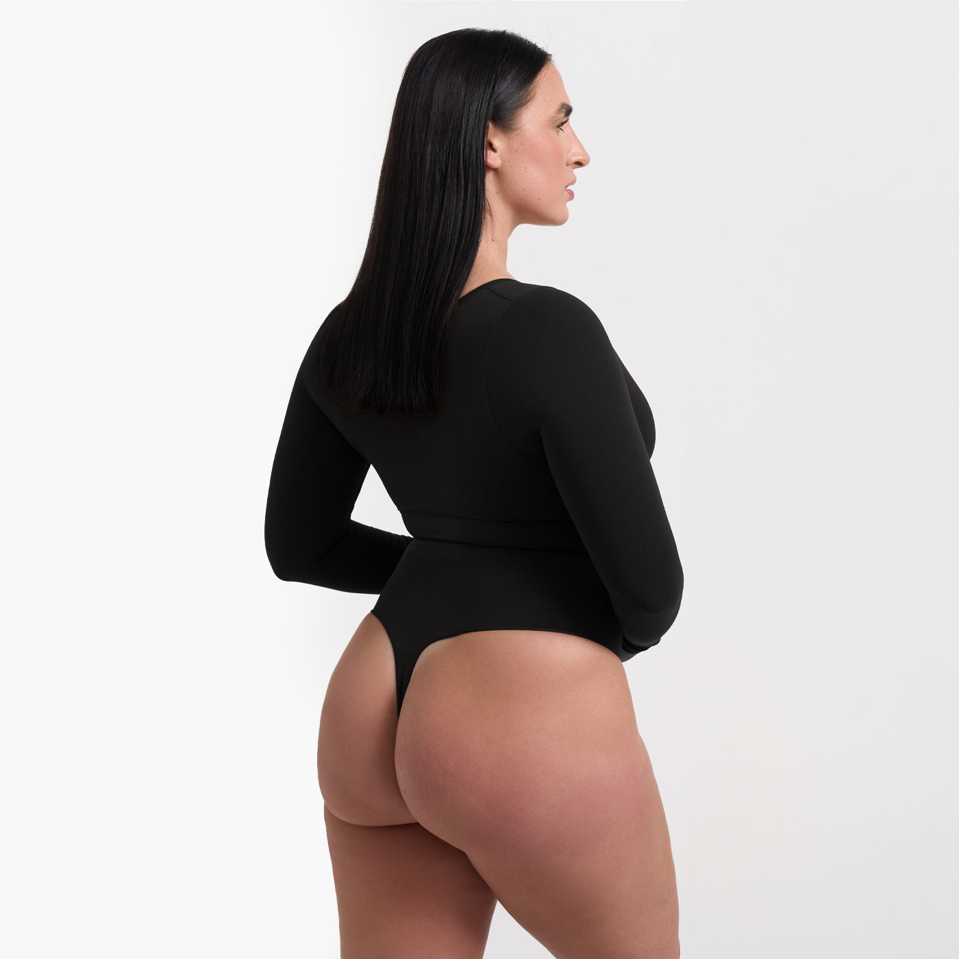 Damen Body | langärmelig mit durchgehender Fläche und Rückenöffnung