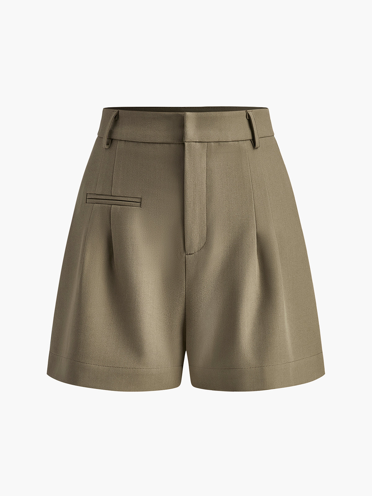 Damen Shorts | hohe Taille mit geradem Bein und Hüftabschluss