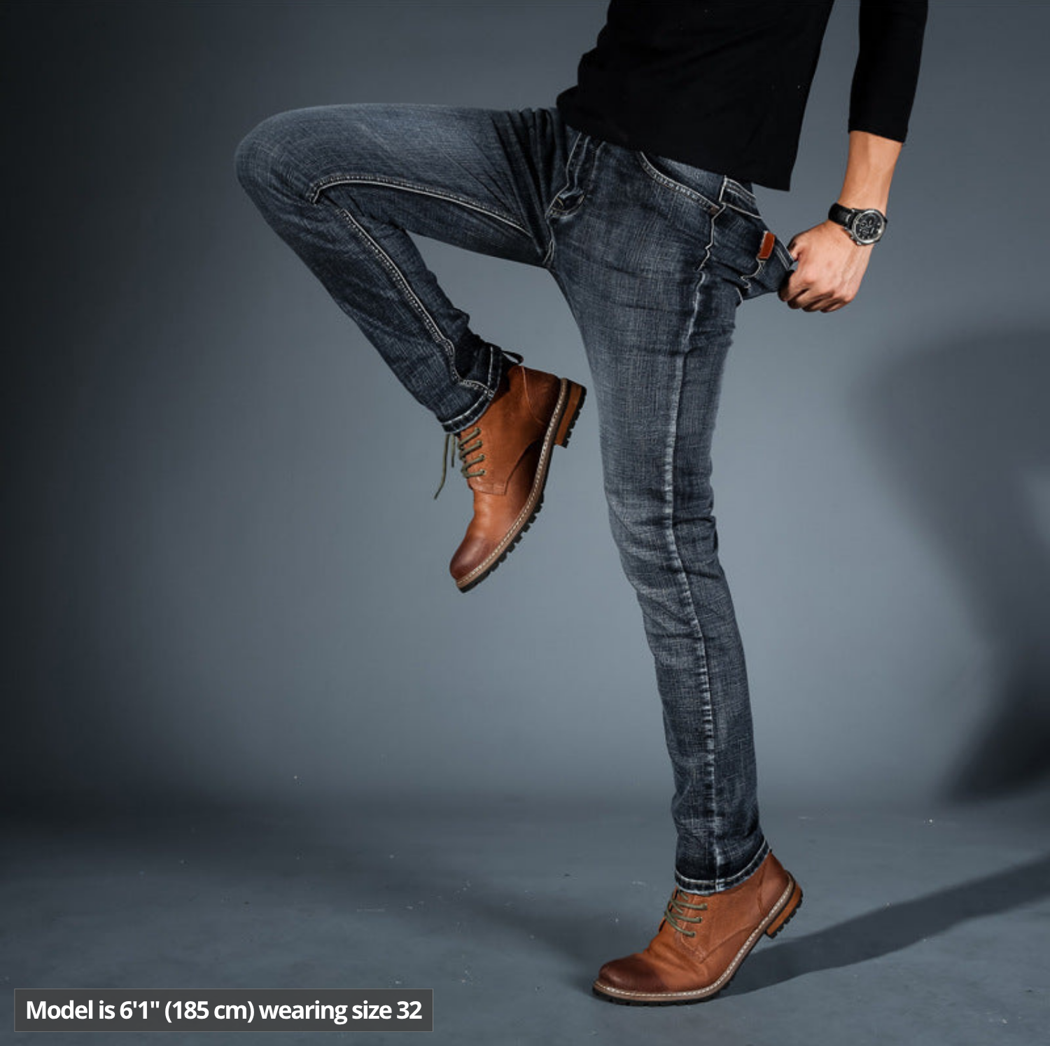 Herren Jeans | Schmaler Schnitt mit sichtbaren Bundschlaufen