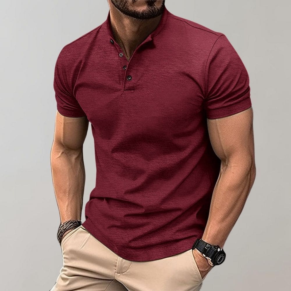 Herren Polo | klar geschnittenes Kurzarmshirt mit Knopfleiste