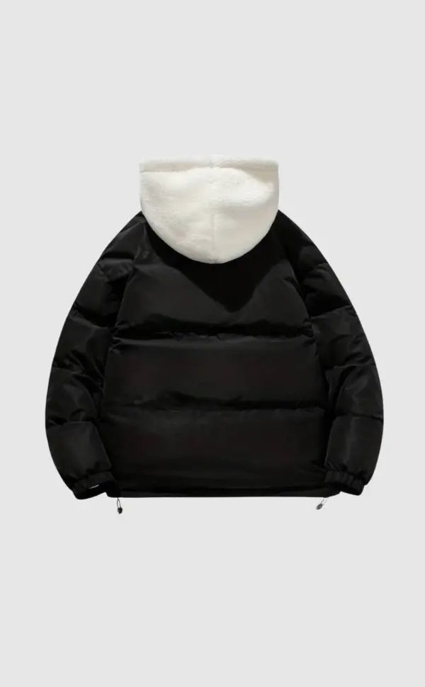 Warme Damen Winterjacke mit Reißverschluss | Mit Kapuze