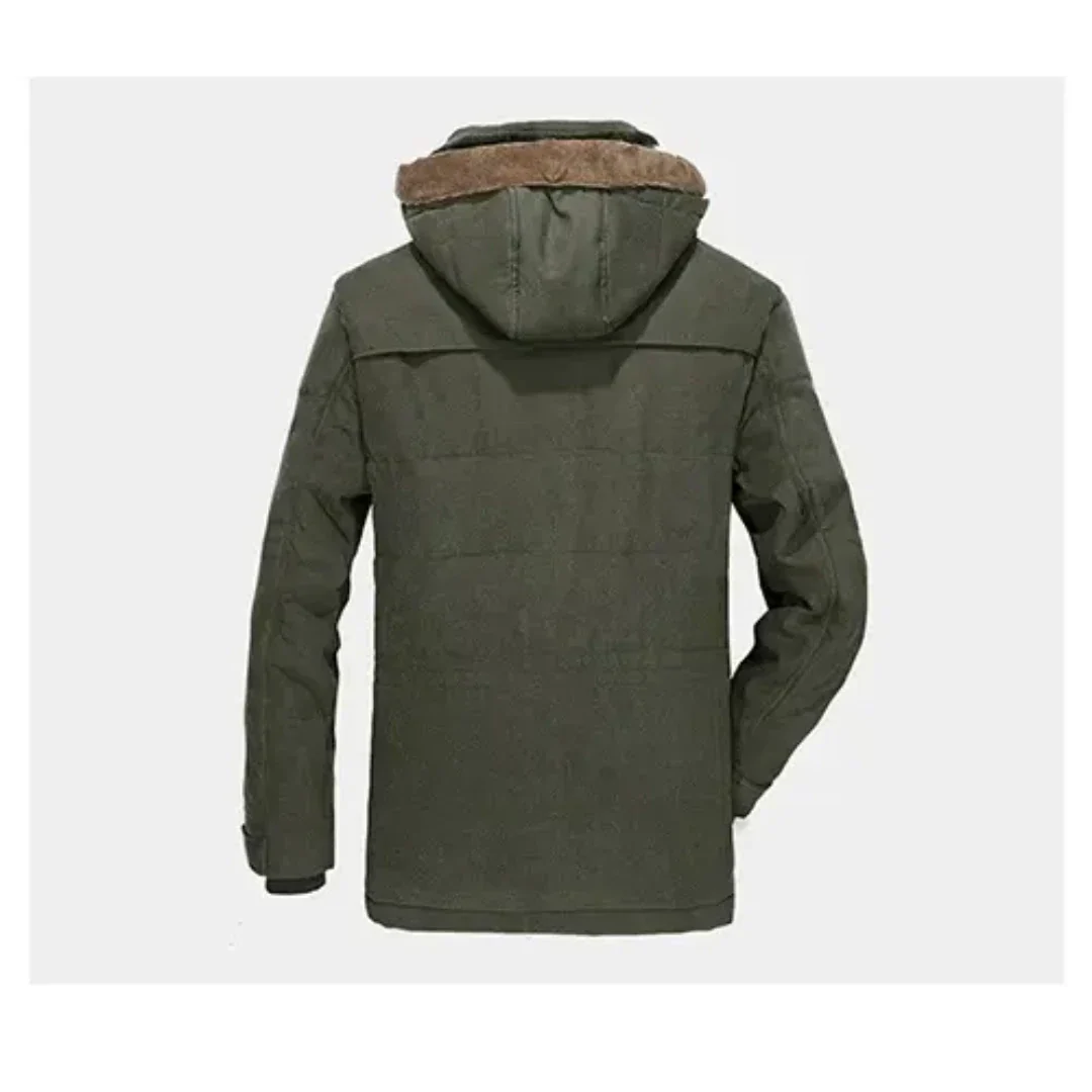 Herren-Winterjacke mit Kapuze und Verstärkung | isolierte Ausführung