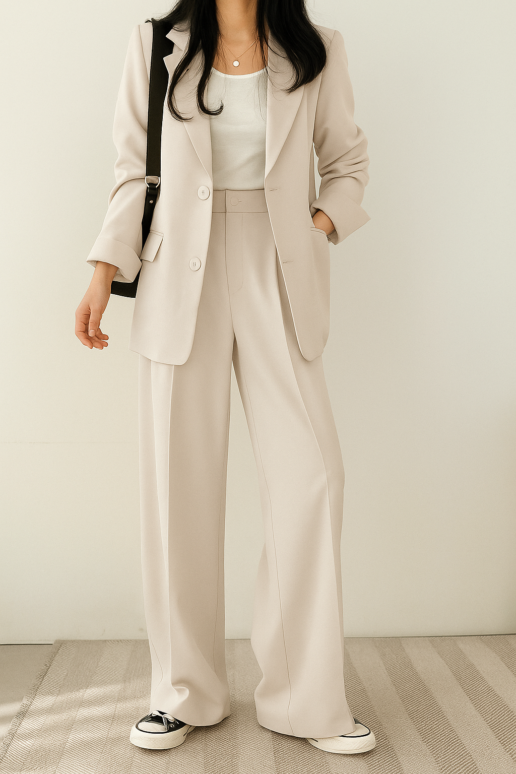 Damen Zweiteiliges Set | Blazer und Pantalon Kombiniert