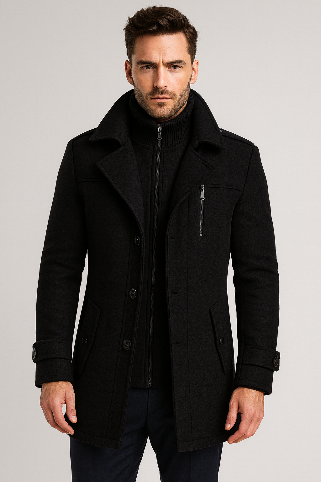 Herrenmantel | Langarm Saisonale Oberbekleidung Herbst Winter