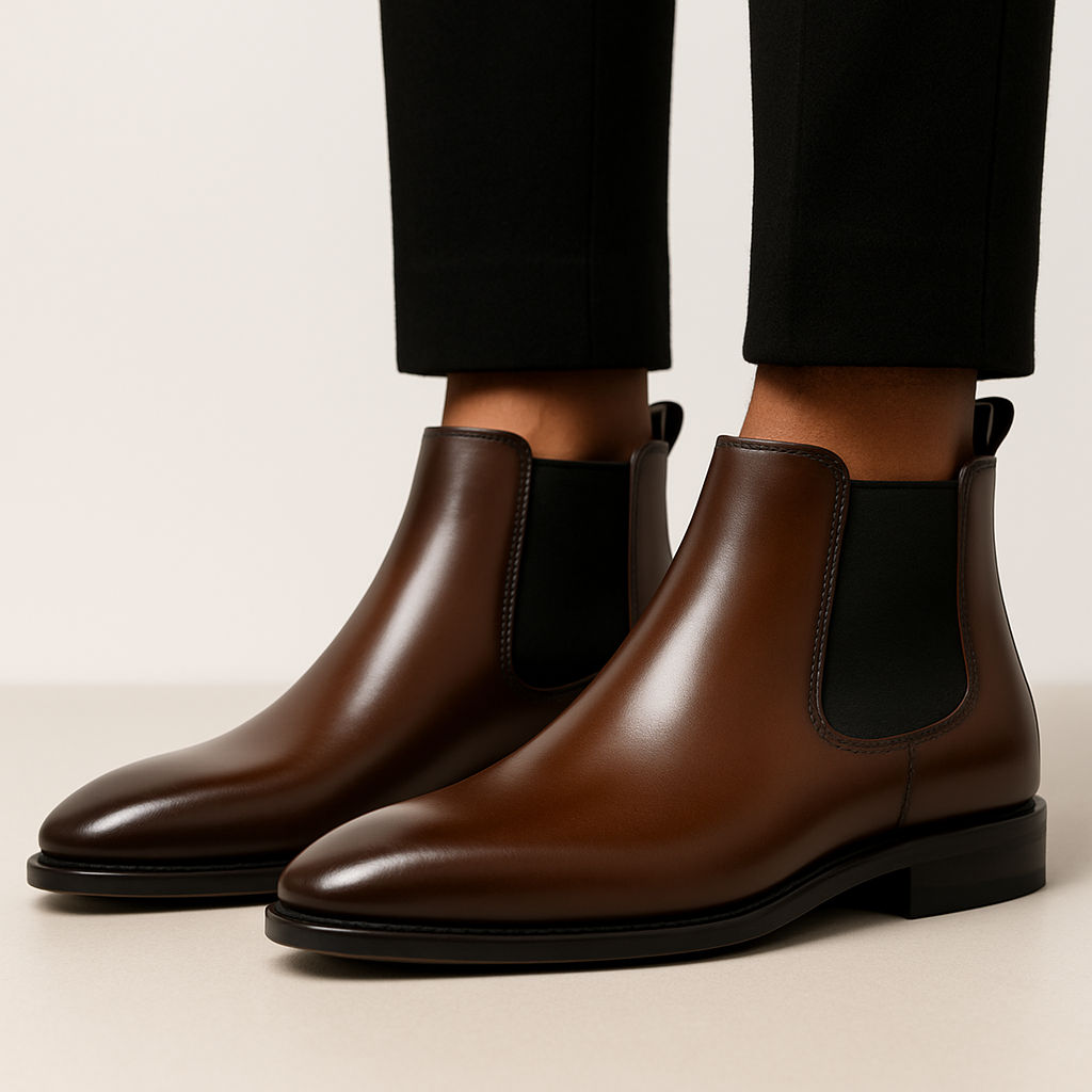 Herren Stiefeletten | Schlanke Form mit seitlichem Einstieg