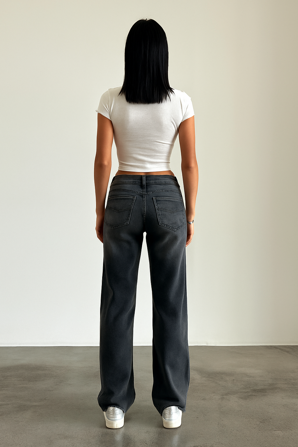 Damen Jeans | niedrige Taille mit gerader Beinführung