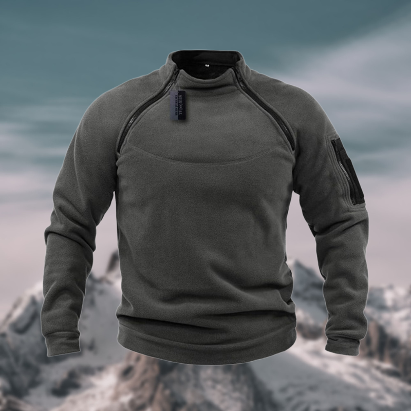 Herren Fleecepullover | winddichte Ausführung mit gerader Form