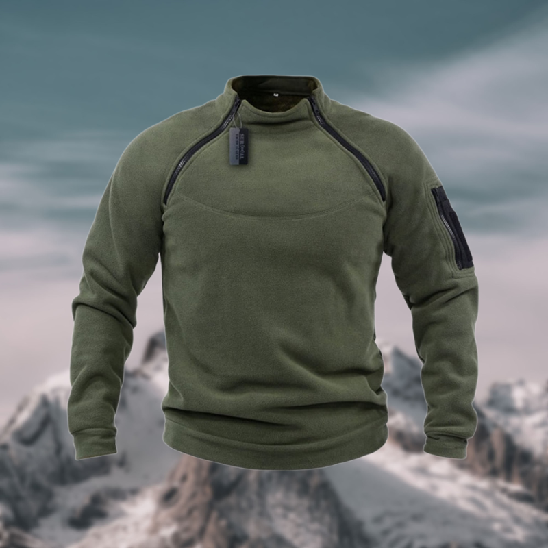 Herren Fleecepullover | winddichte Ausführung mit gerader Form