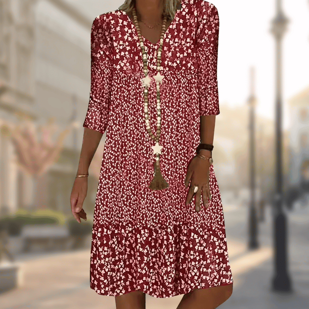 Women Dress | Short Sleeve Loose Fit