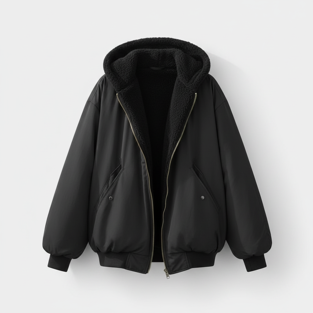 Damen Jacke | oversized Aufbau mit gesteppter Konturführung
