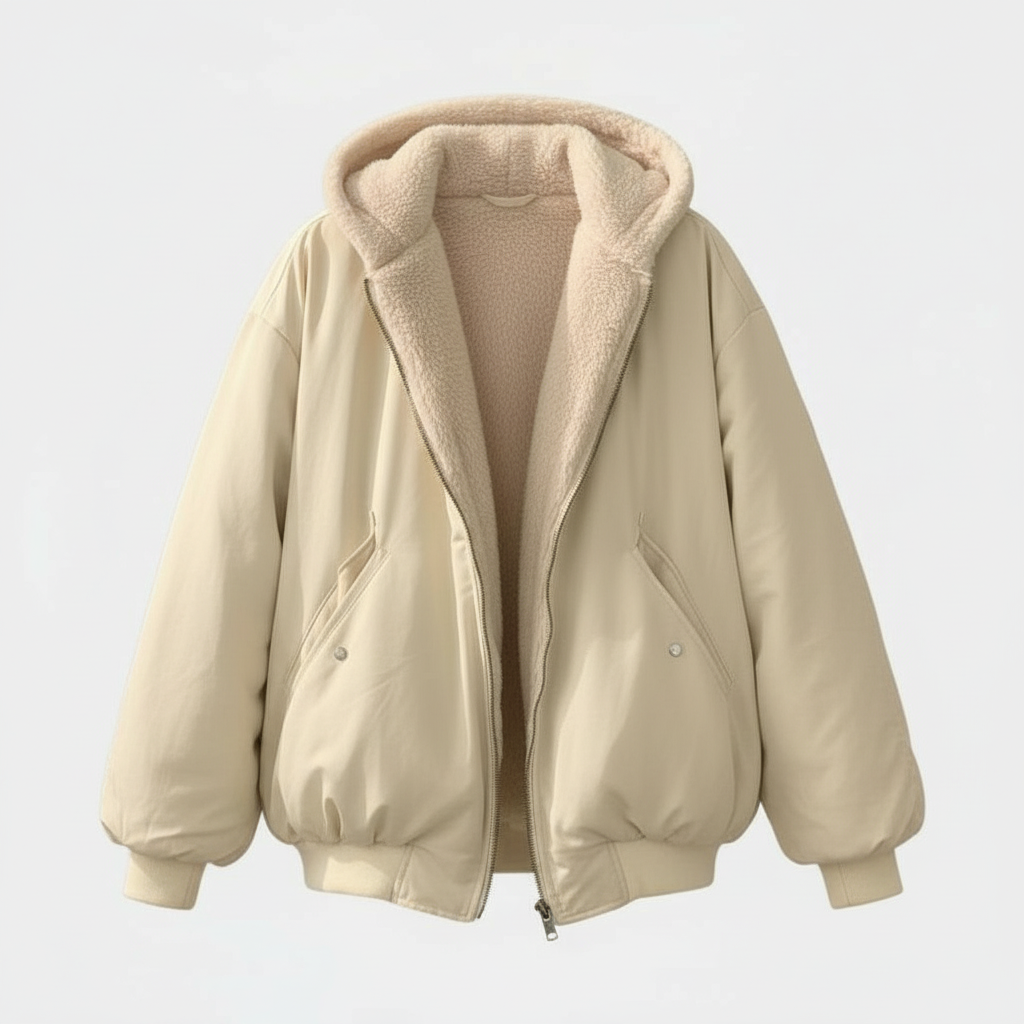 Damen Jacke | oversized Aufbau mit gesteppter Konturführung