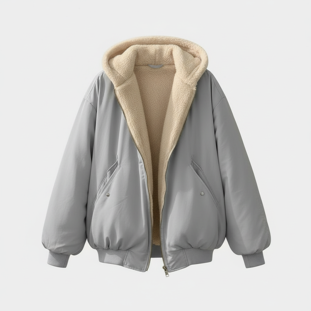 Damen Jacke | oversized Aufbau mit gesteppter Konturführung