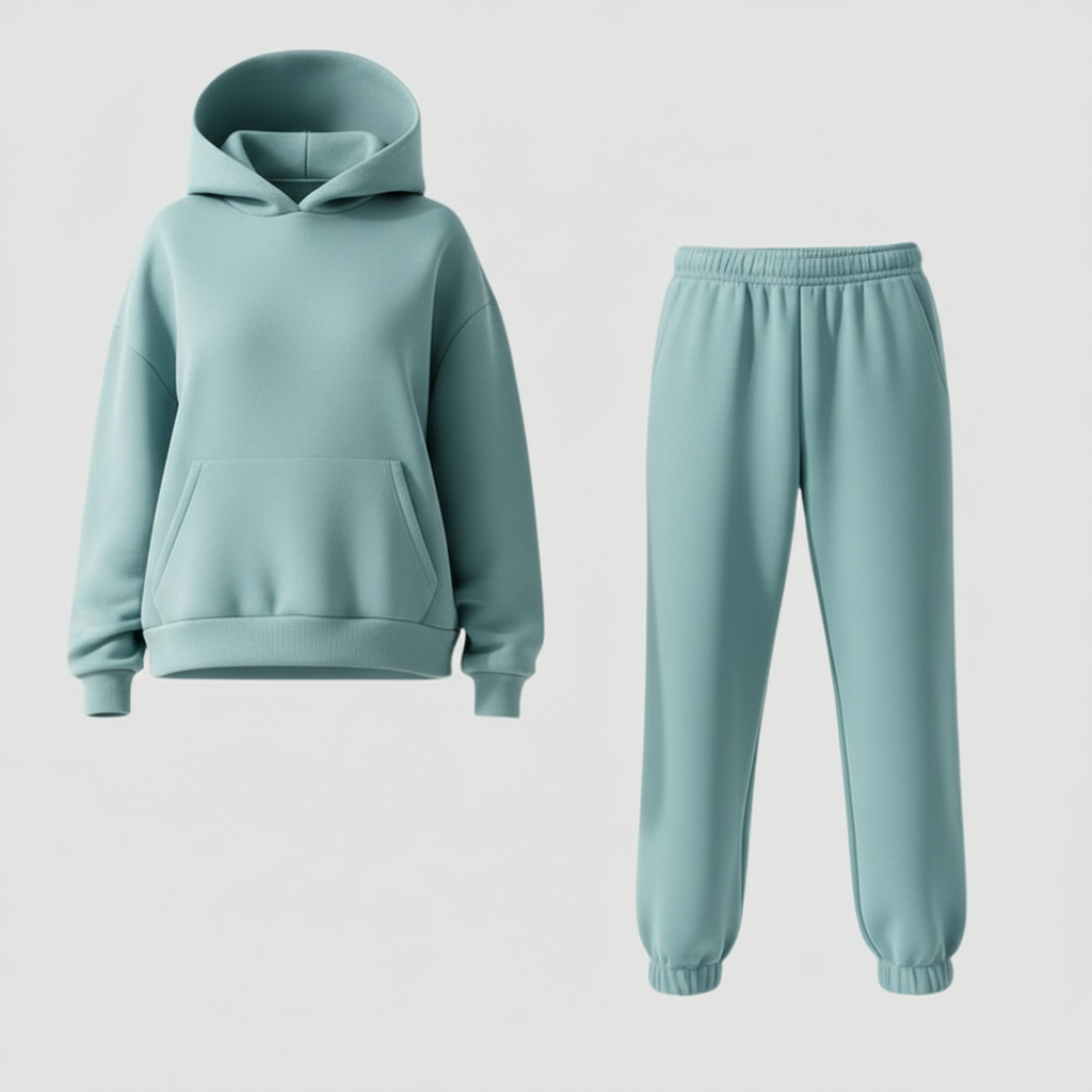 Damen Set | Oberteil mit Rundhals und passende Hose
