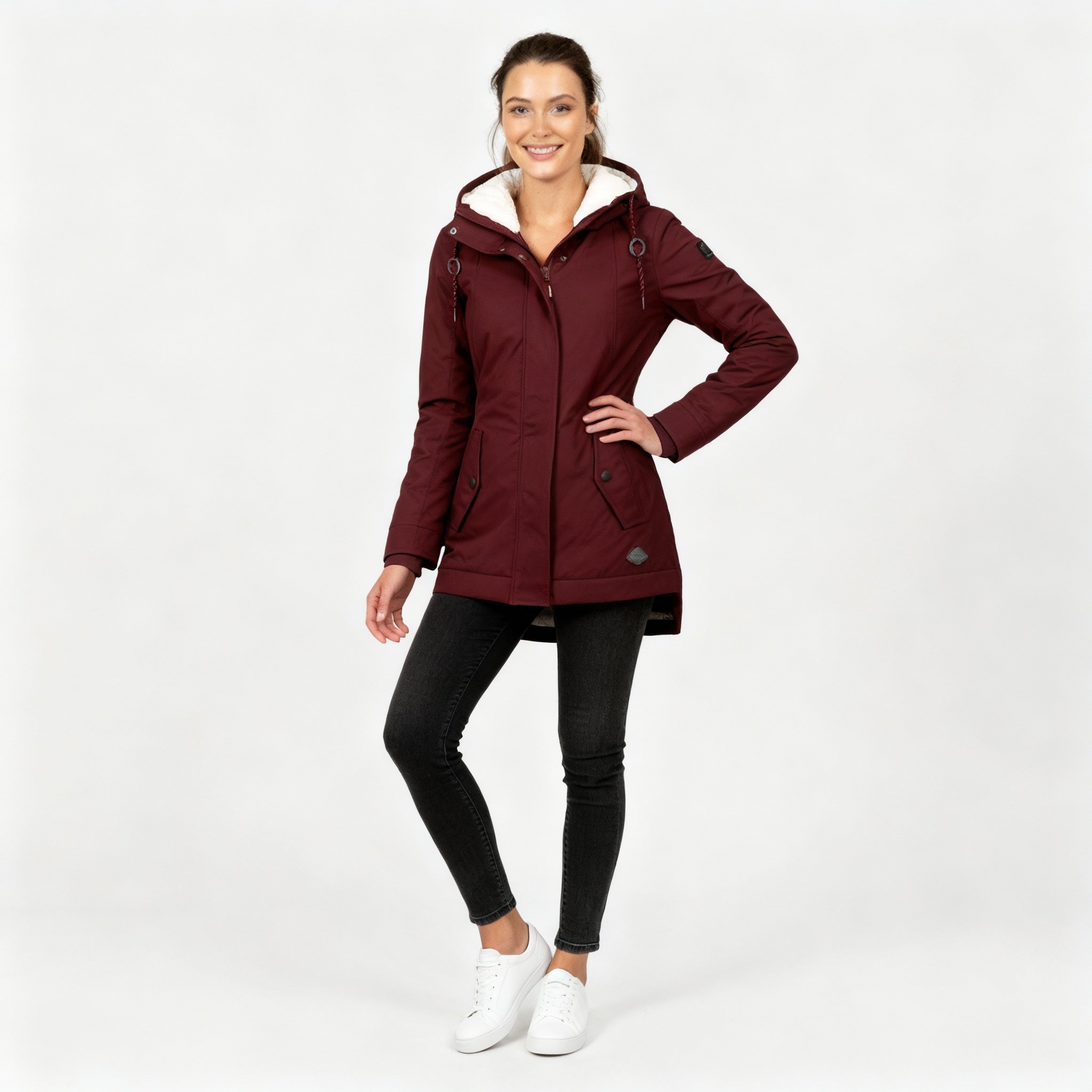 Damen Jacke | mittellanger Schnitt mit körpernaher Silhouette