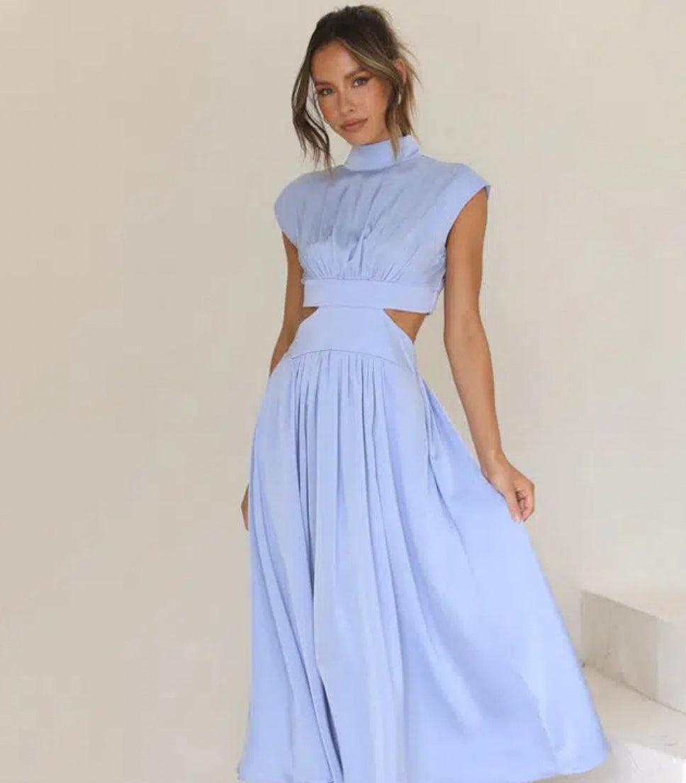 Damen Kleid | maxi Länge mit offenen Seitenpartien