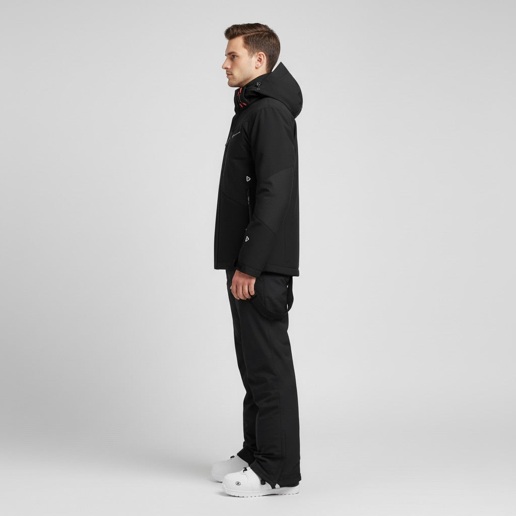 Herren Skiset | Jacke mit Kapuze Hose funktionale Winterausführung