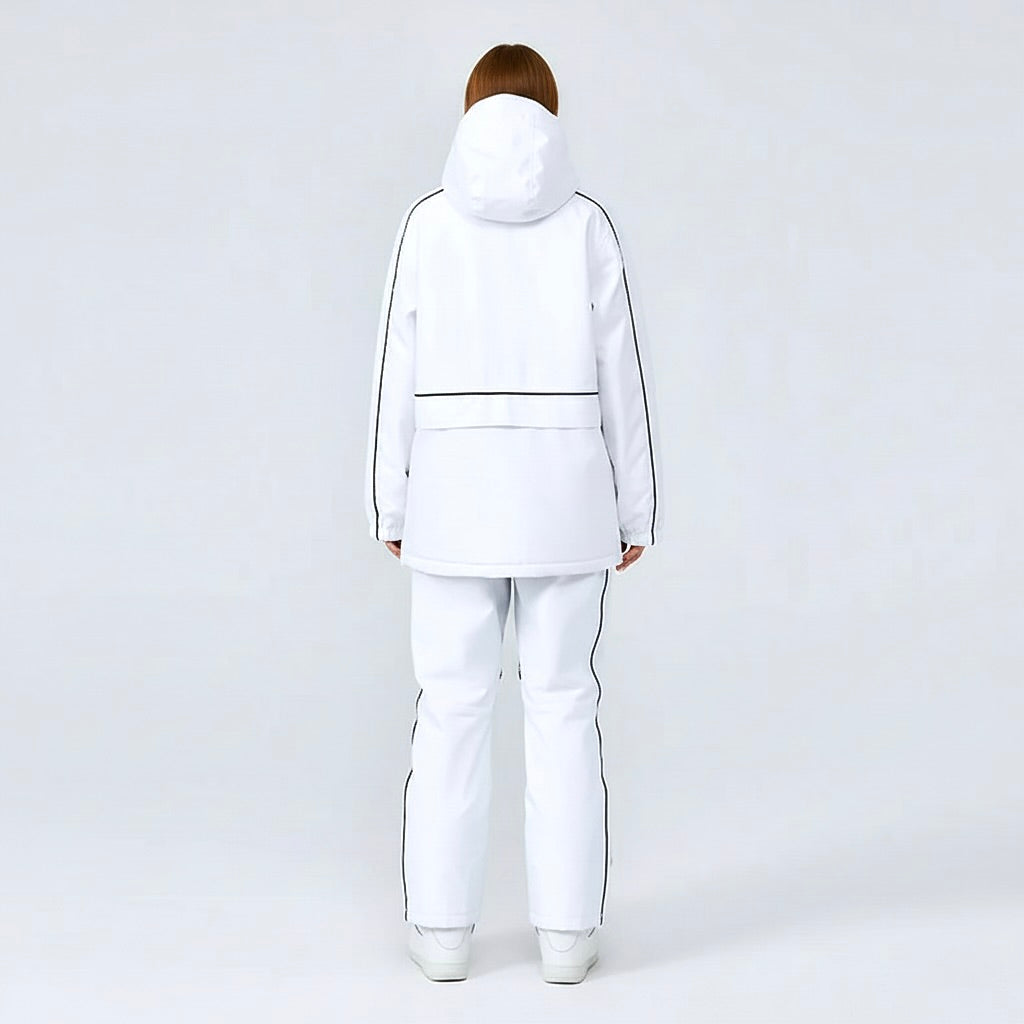Unisex Skianzug Set | Weißer Zweiteiler für Winteraktivitäten