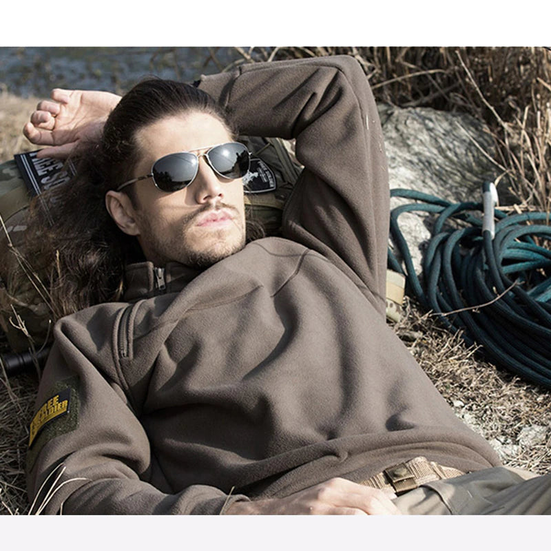 Herren Fleecepullover | winddichte Ausführung mit gerader Form