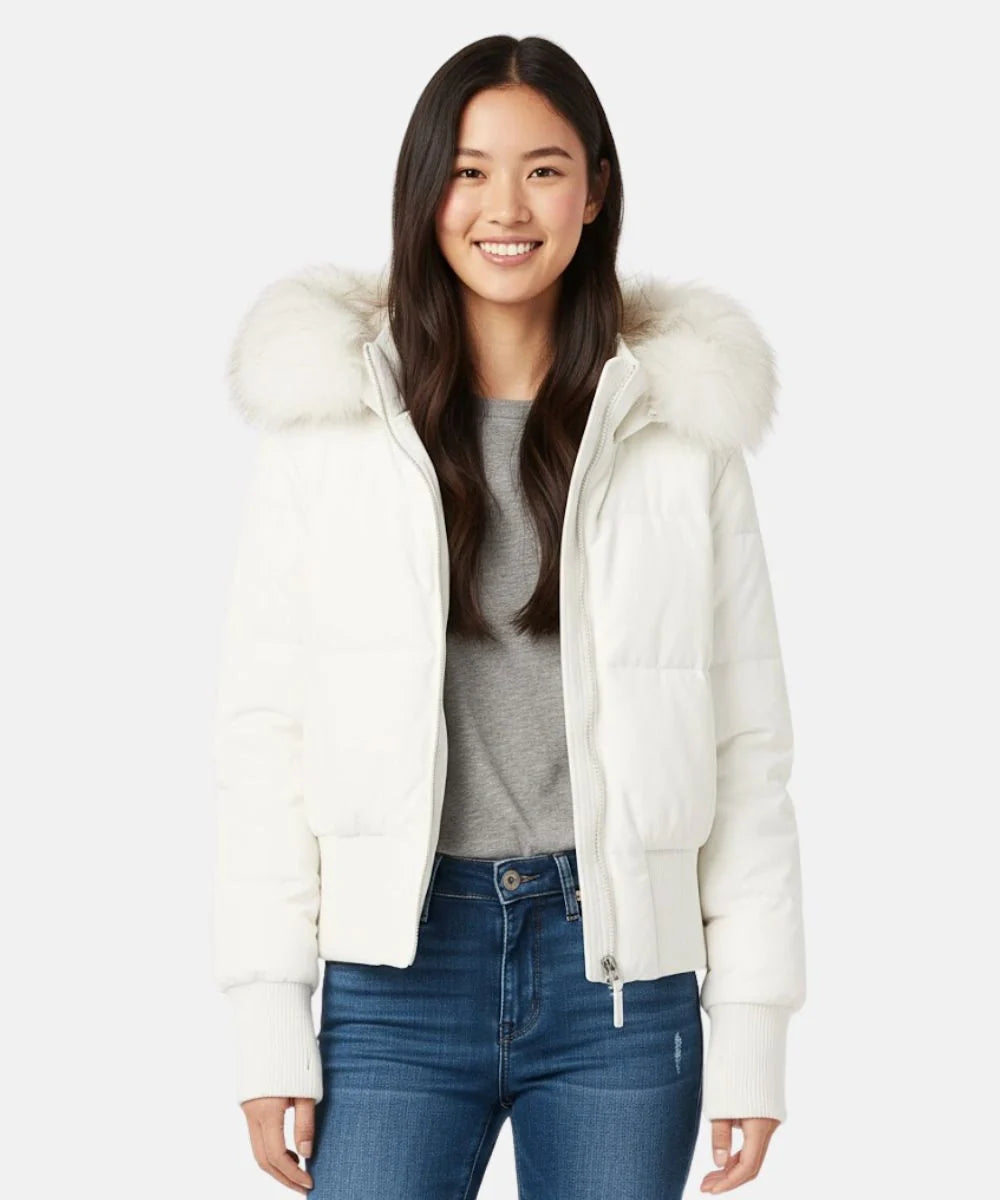 Damen Jacke | Abnehmbare Kapuze mit elastischen Bündchen