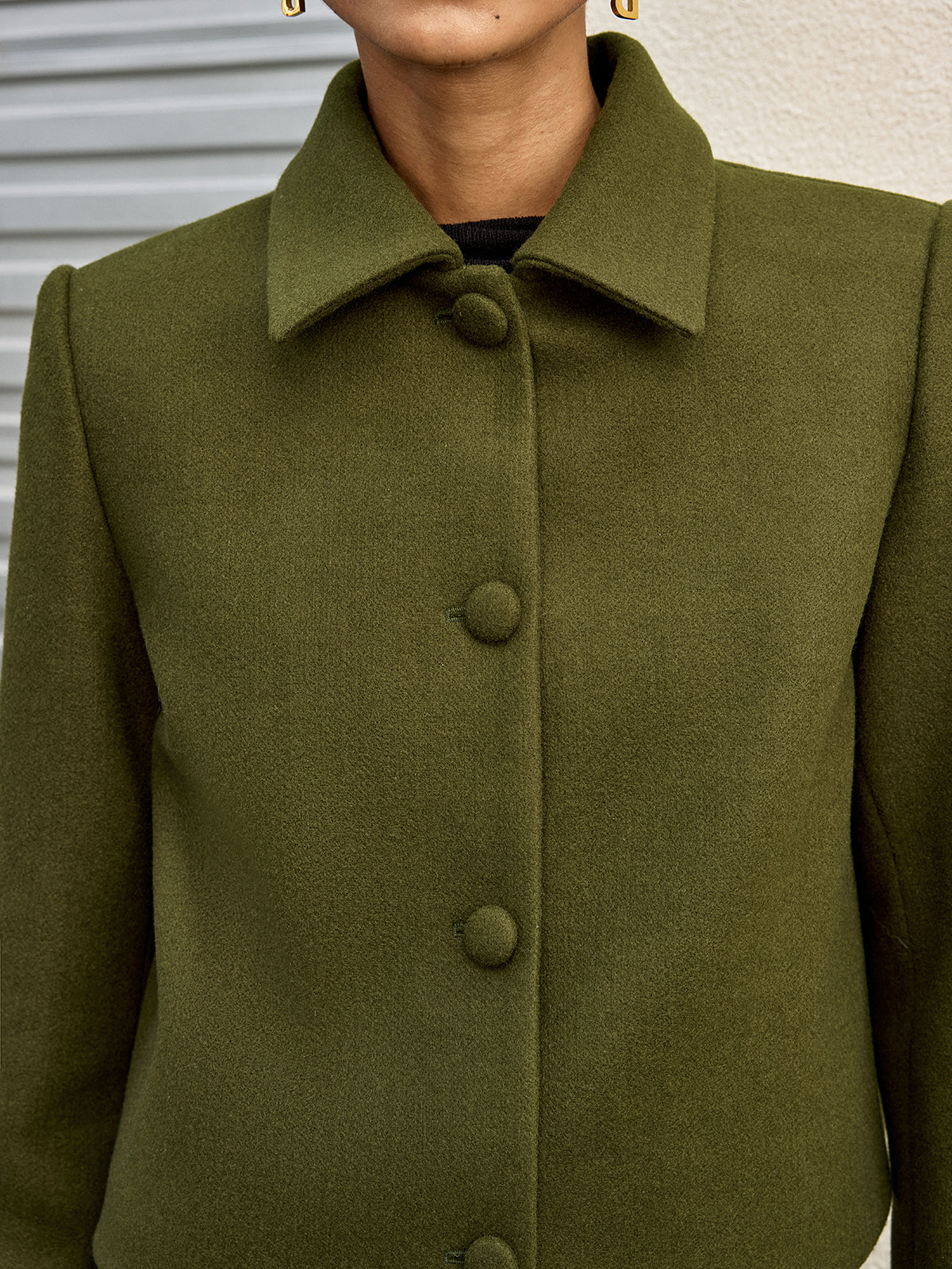 Damen Kurzjacke | Klassische Ausführung mit durchgehendem Verschluss