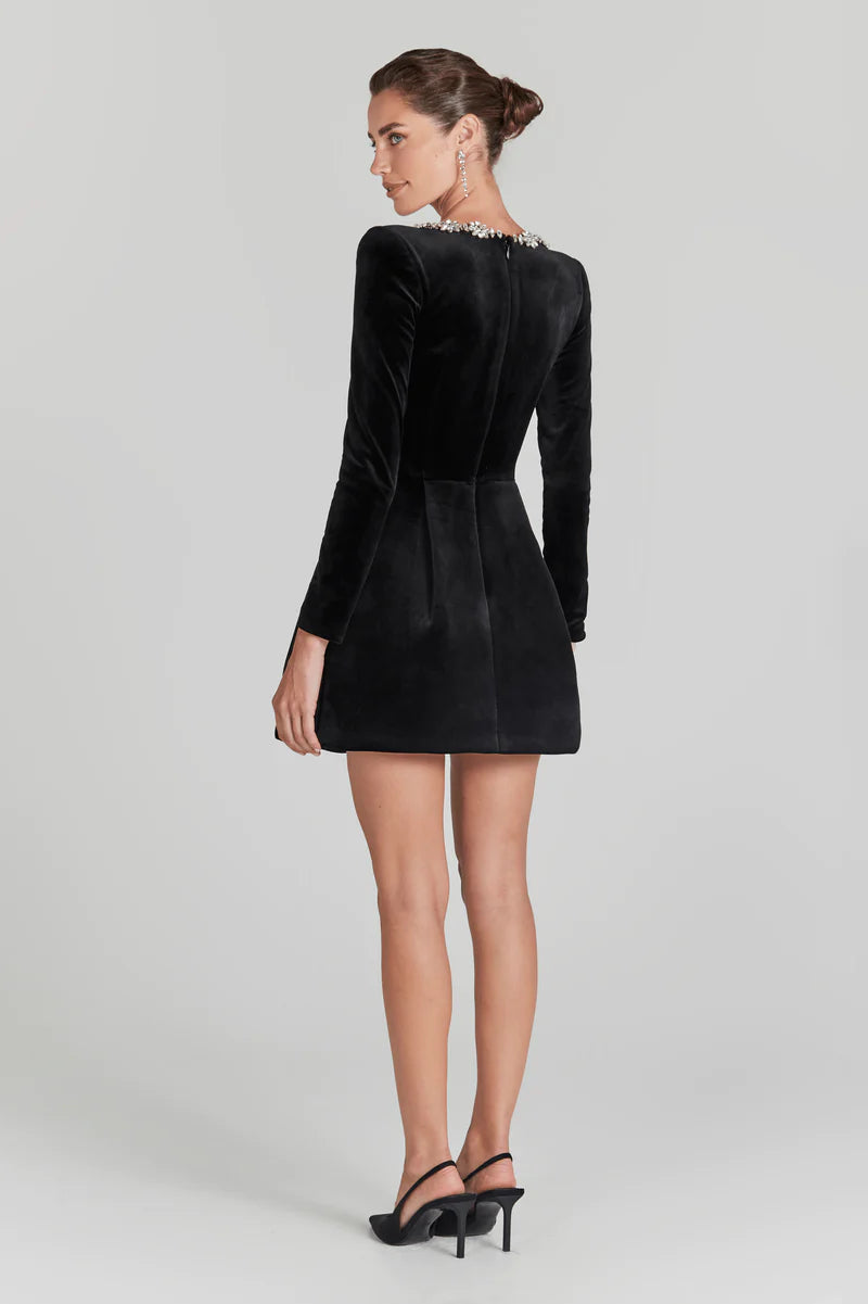 Women Long Sleeve Dress | Square Neckline With Pockets Design Style