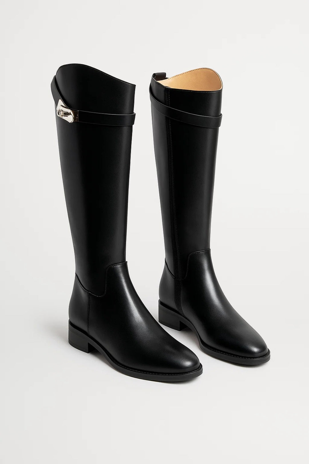 Damenstiefel | Knielange Ausführung mit Verschlussfunktion