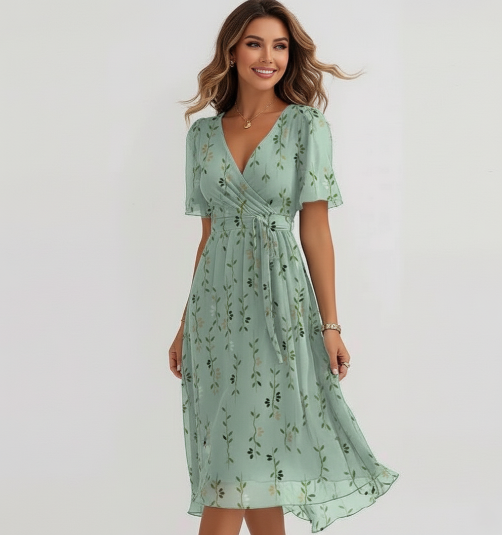 Women Midi Dress | Floral Print Design