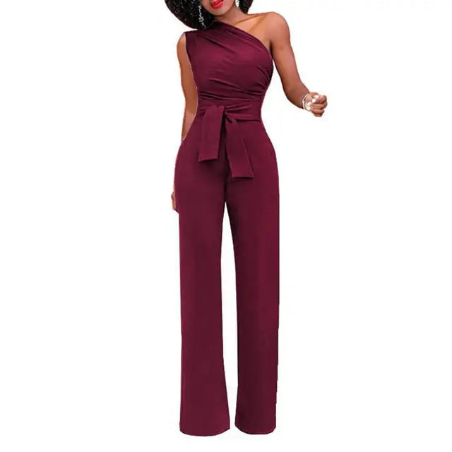 Damen Jumpsuit | asymmetrischer Schulterabschluss